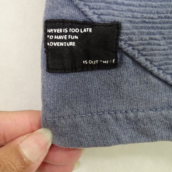 Zara Blue Elastic Waist Cotton Shorts Gils Size 13-14 Yrs 164 Drawstring Pockets - Picture 8 of 16